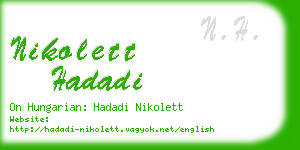 nikolett hadadi business card